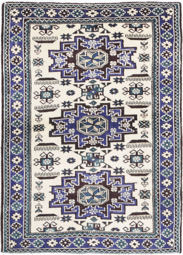 Persian Kazak Rug 2' 5" x 3' 4" Hand-Knotted | No. AT58677