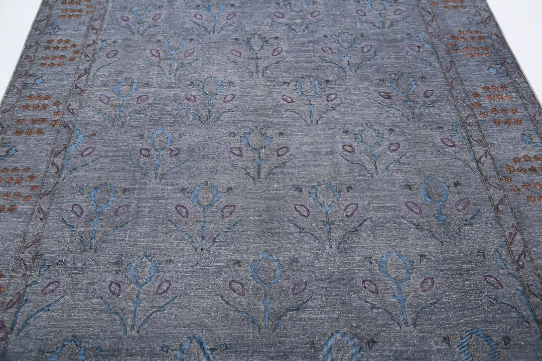 Afghan Oriental Rug 6' 0" x 9' 0" Hand-Knotted | No. AT58777