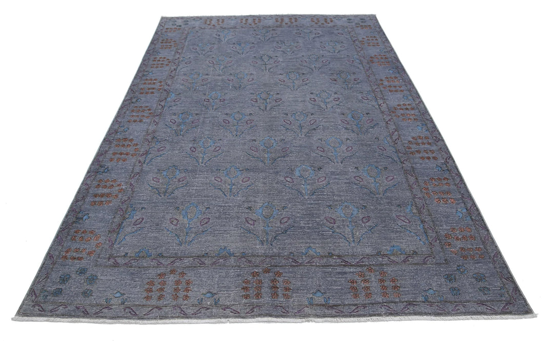 Afghan Oriental Rug 6' 0" x 9' 0" Hand-Knotted | No. AT58777