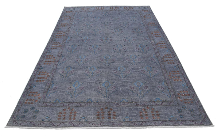 Afghan Oriental Rug 6' 0" x 9' 0" Hand-Knotted | No. AT58777