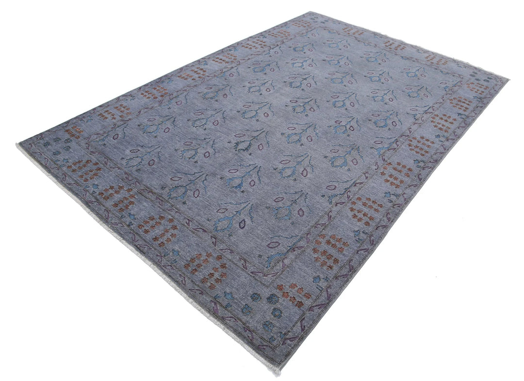 Afghan Oriental Rug 6' 0" x 9' 0" Hand-Knotted | No. AT58777