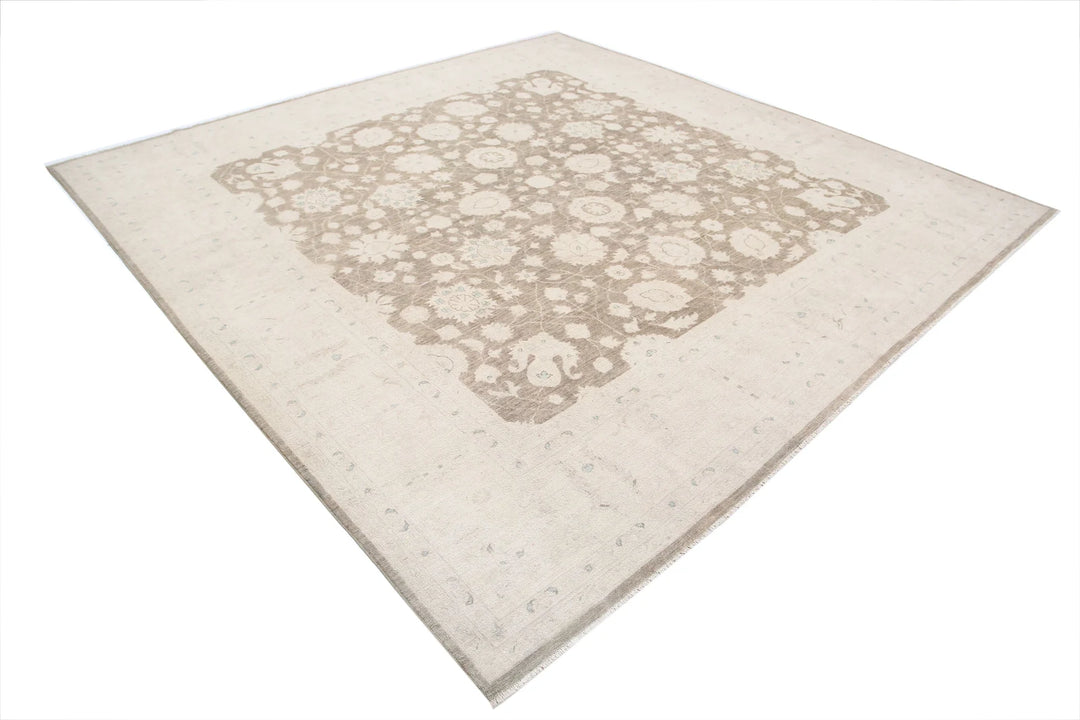 Afghan Serenity Rug 9' 7" x 9' 7" Hand-Knotted | No. AT58796