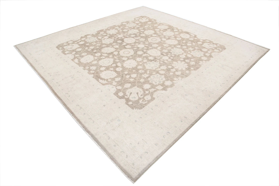 Afghan Serenity Rug 9' 7" x 9' 7" Hand-Knotted | No. AT58796