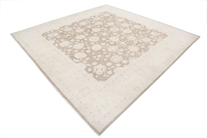 Afghan Serenity Rug 9' 7" x 9' 7" Hand-Knotted | No. AT58796