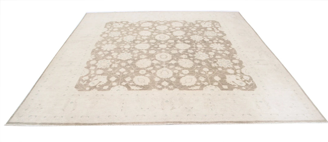 Afghan Serenity Rug 9' 7" x 9' 7" Hand-Knotted | No. AT58796