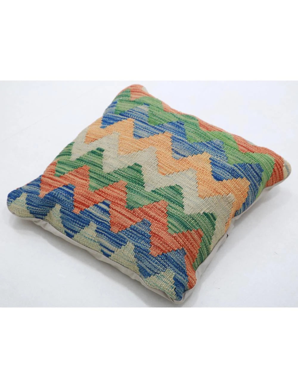 Multicolor Afghan Tribal Rug [SIZE] Flat-Weave detail