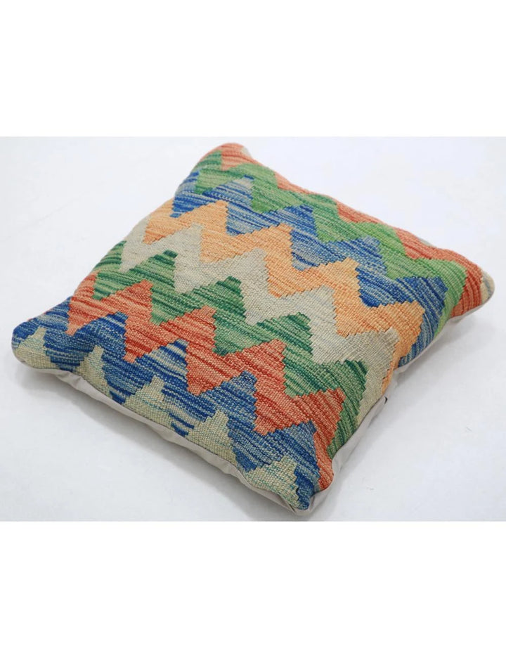 Multicolor Afghan Tribal Rug [SIZE] Flat-Weave detail