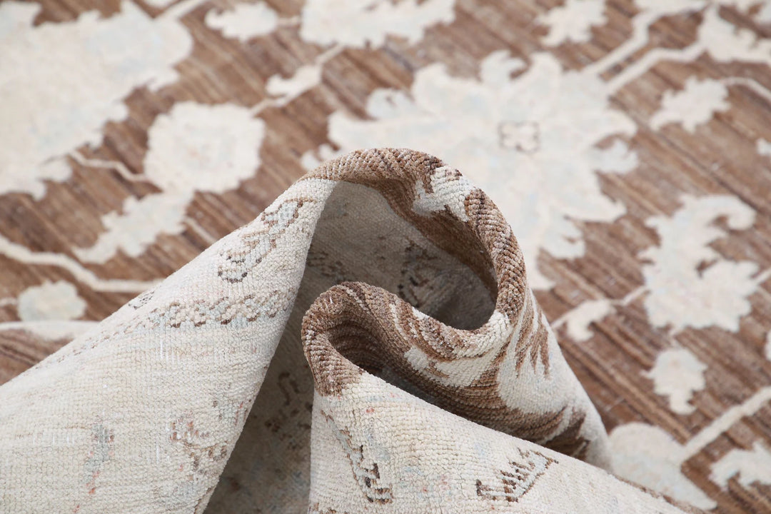 Afghan Serenity Rug 8' 10" x 11' 7" Hand-Knotted | No. AT58975