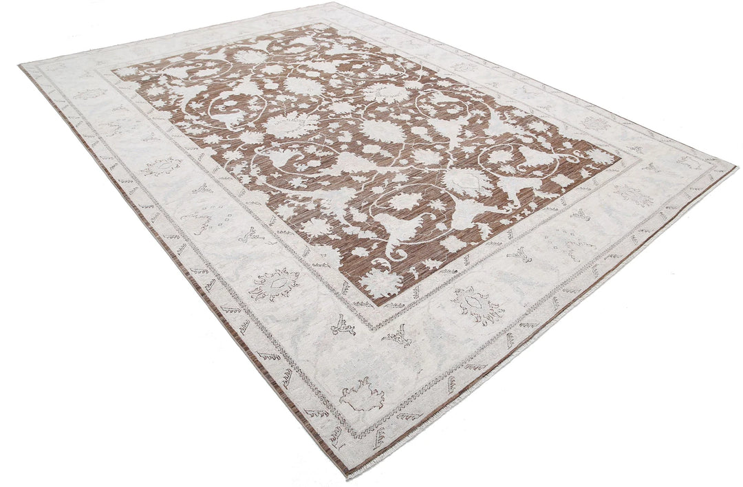 Afghan Serenity Rug 8' 10" x 11' 7" Hand-Knotted | No. AT58975