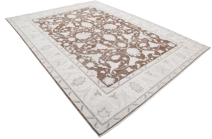 Afghan Serenity Rug 8' 10" x 11' 7" Hand-Knotted | No. AT58975
