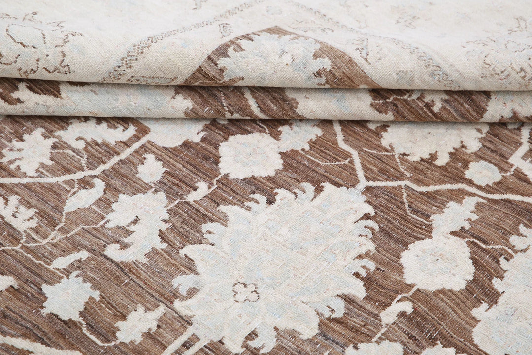 Afghan Serenity Rug 8' 10" x 11' 7" Hand-Knotted | No. AT58975