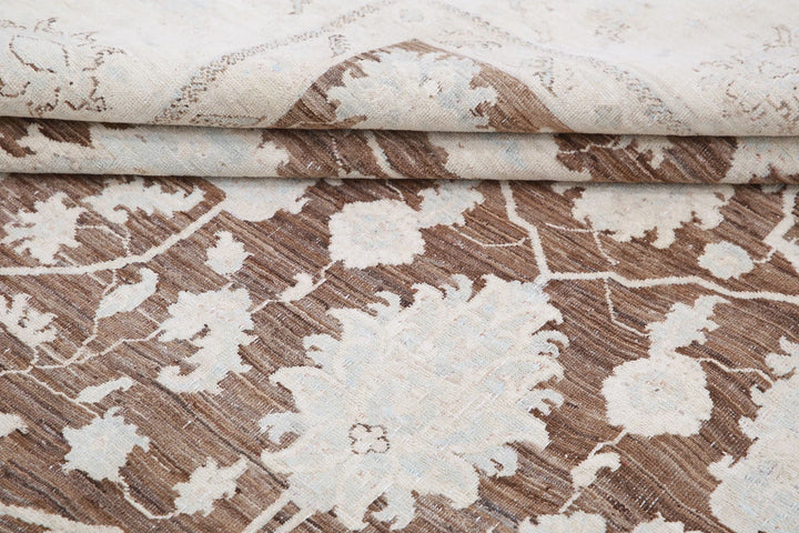 Afghan Serenity Rug 8' 10" x 11' 7" Hand-Knotted | No. AT58975