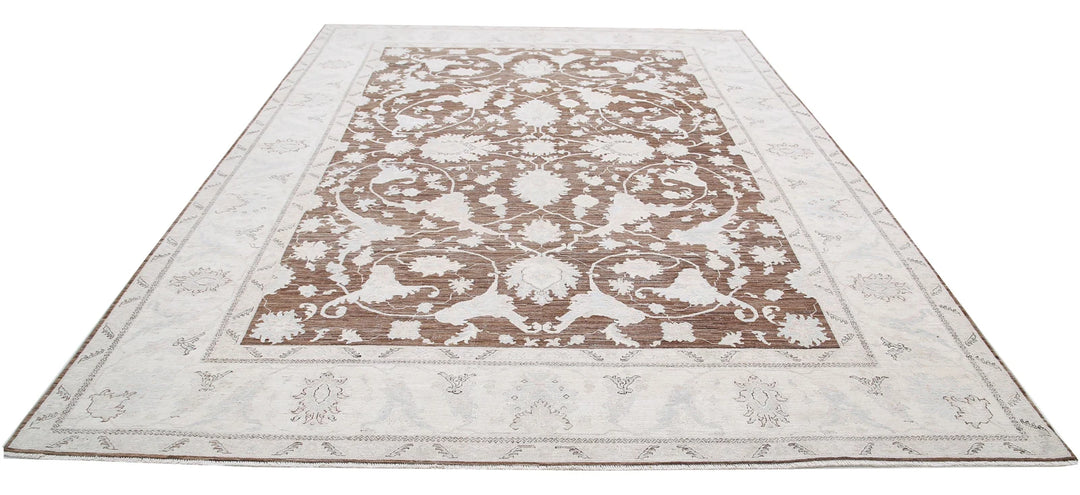 Afghan Serenity Rug 8' 10" x 11' 7" Hand-Knotted | No. AT58975