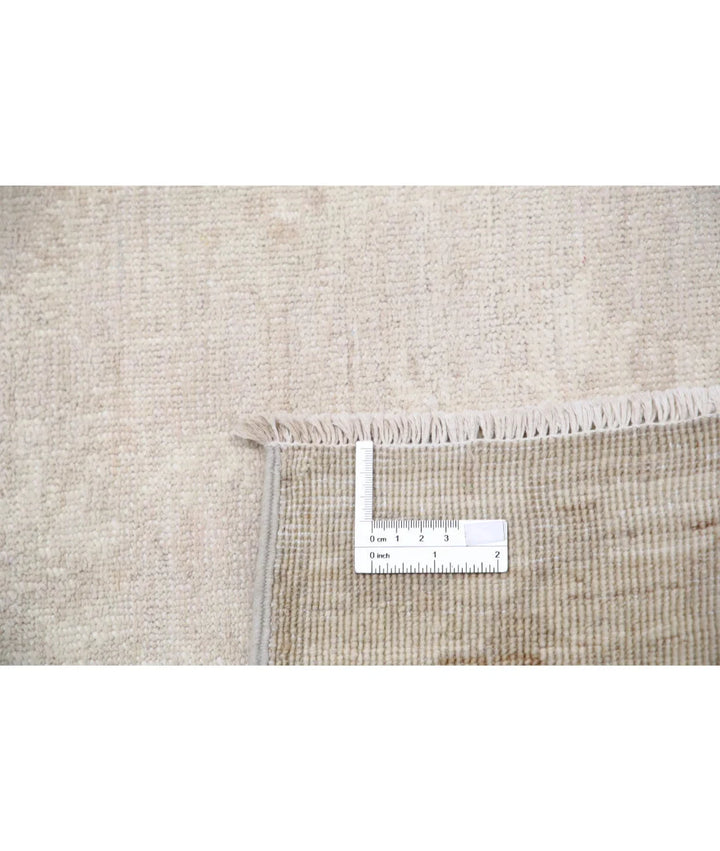 Grey Afghan Oriental Rug 2'8" x 9'5" Hand-Knotted | No. AT59048