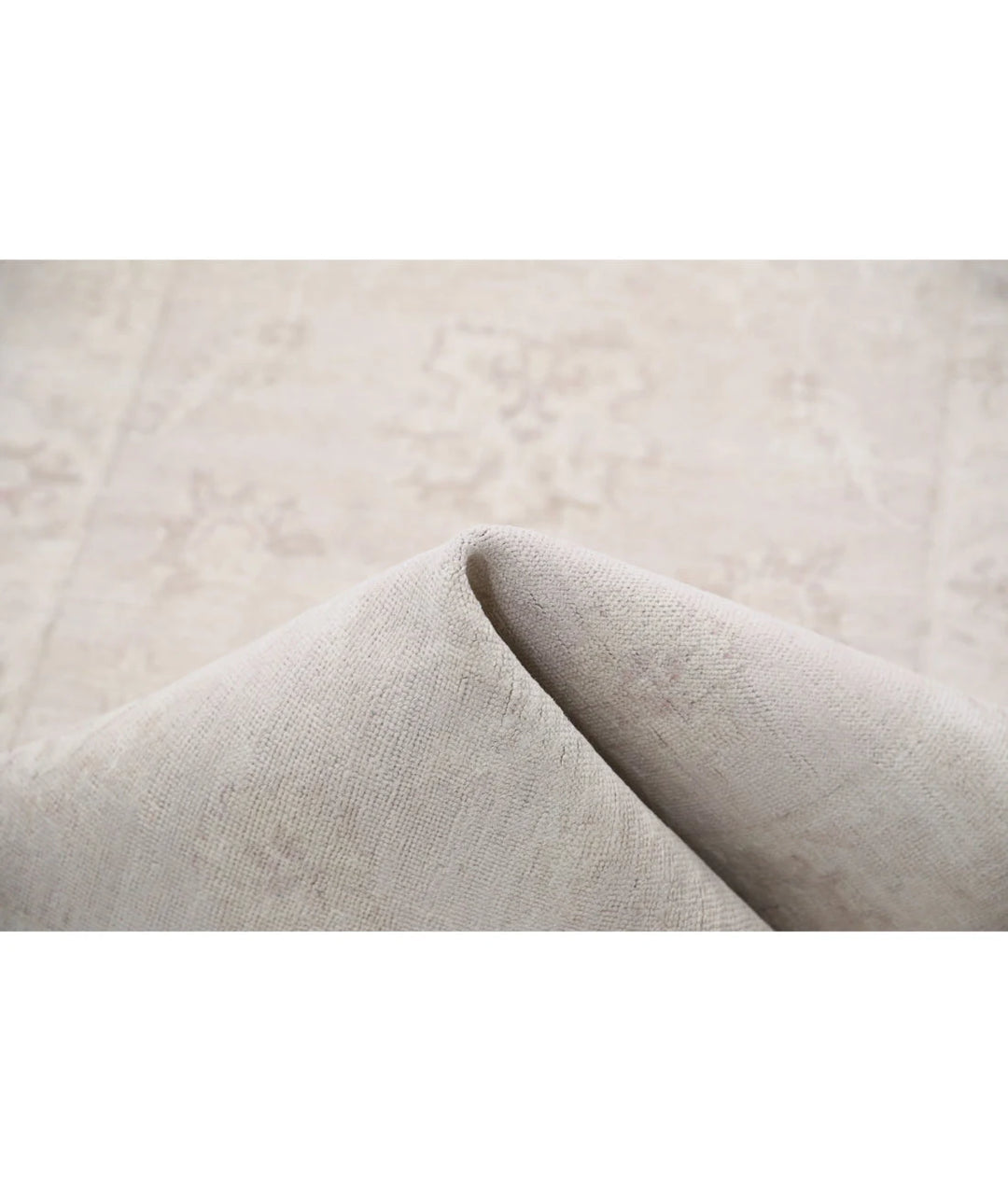 Grey Afghan Oriental Rug 2'8" x 9'5" Hand-Knotted view