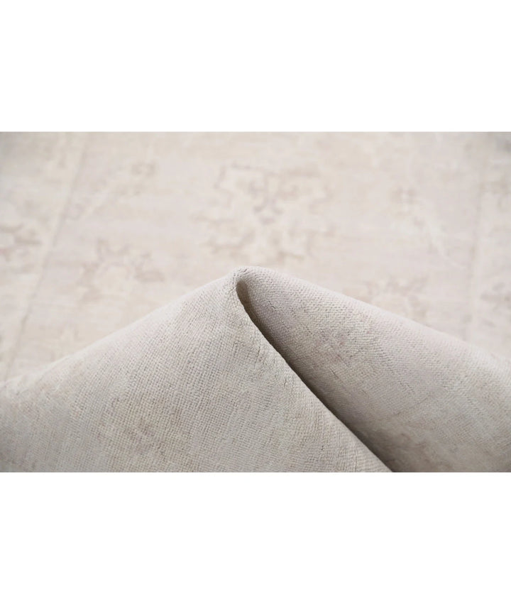 Grey Afghan Oriental Rug 2'8" x 9'5" Hand-Knotted view