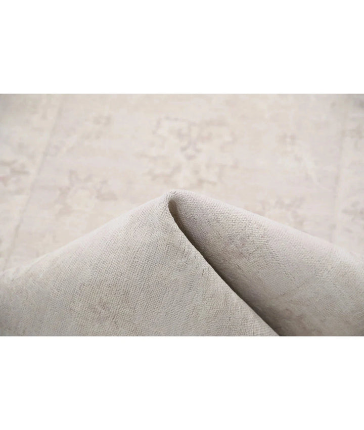 Grey Afghan Oriental Rug 2'8" x 9'5" Hand-Knotted | No. AT59048