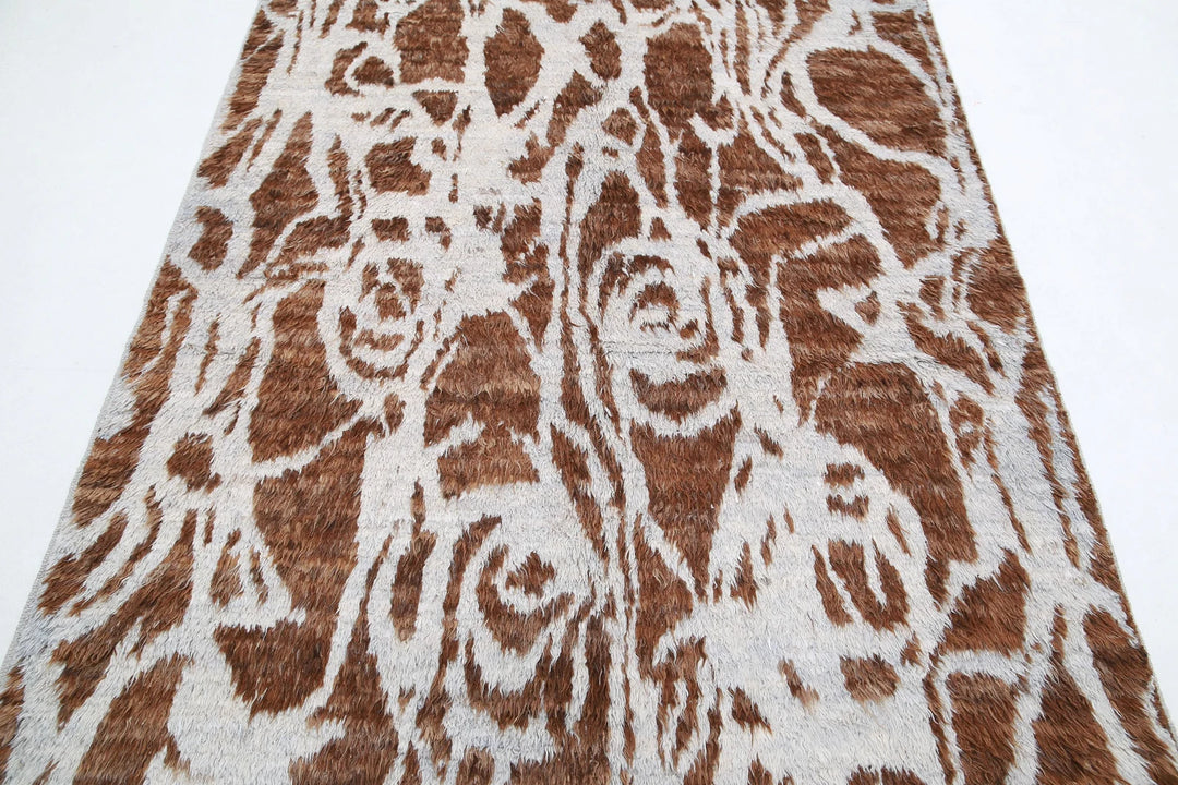 Afghan Tribal Rug 5' 1" x 7' 3" Hand-Knotted | No. AT59096
