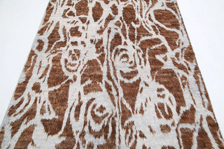 Afghan Tribal Rug 5' 1" x 7' 3" Hand-Knotted | No. AT59096