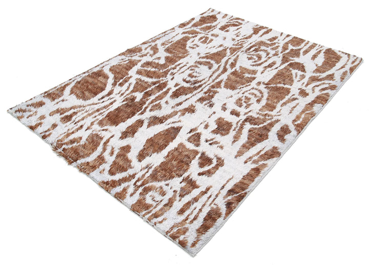 Afghan Tribal Rug 5' 1" x 7' 3" Hand-Knotted | No. AT59096