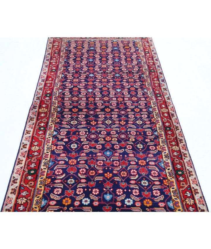 Persian Hamadan Runner Rug 3' 4" x 9' 9" Hand-Knotted | No. AT59149