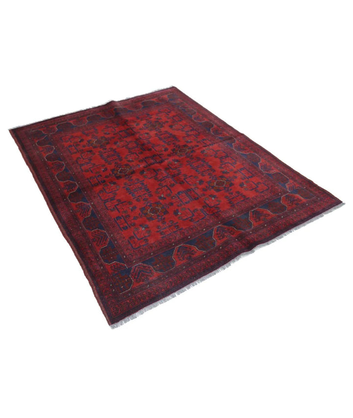 Afghan Khal Muhammadi Rug 4' 10" x 6' 4" Hand-Knotted | No. AT59151