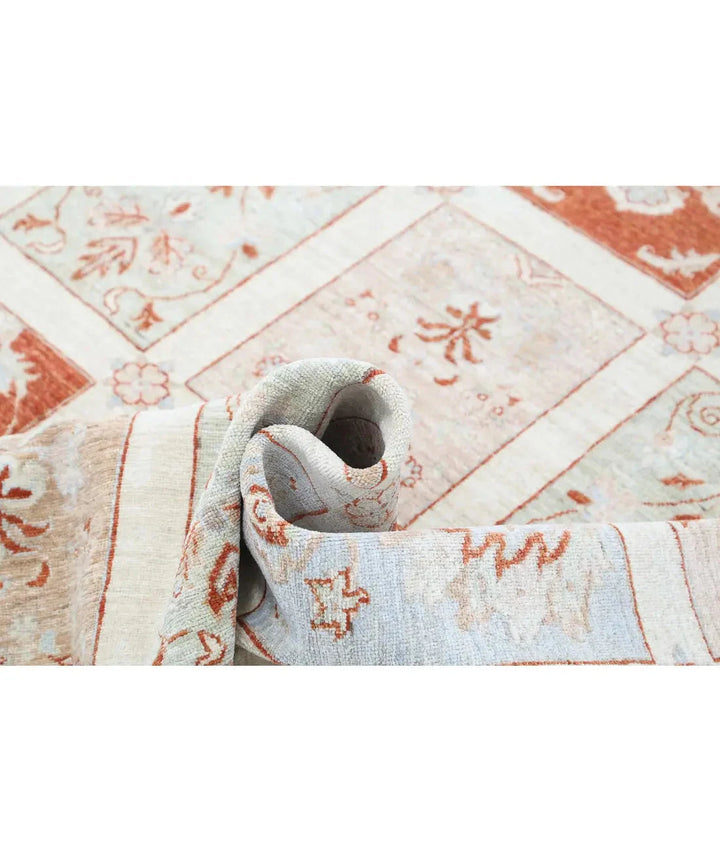 Afghan Bakhtiari Rug 5' 5" x 7' 6" Hand-Knotted | No. AT59192