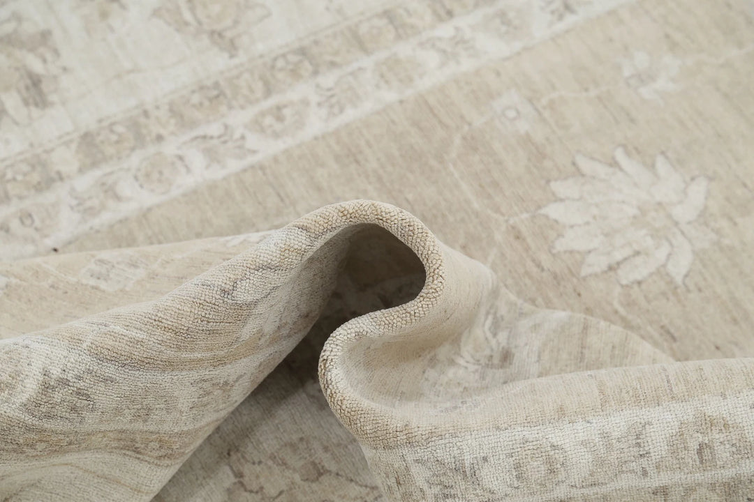 Afghan Serenity Runner Rug 4' 11" x 12' 2" Hand-Knotted | No. AT59202