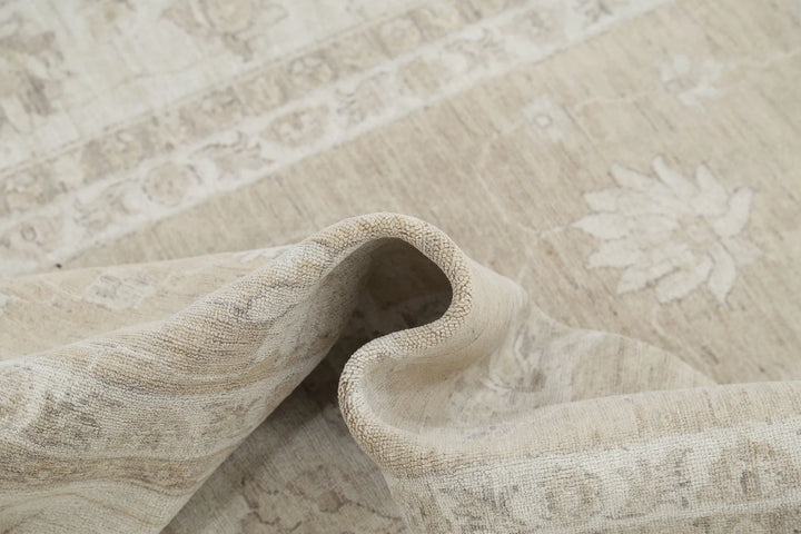Afghan Serenity Runner Rug 4' 11" x 12' 2" Hand-Knotted | No. AT59202