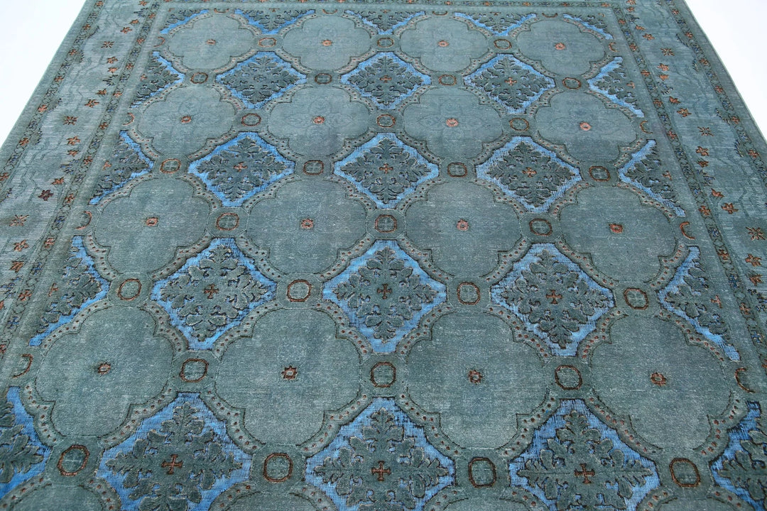 Afghan Oriental Rug 7' 11" x 9' 7" Hand-Knotted | No. AT59254