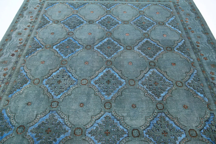 Afghan Oriental Rug 7' 11" x 9' 7" Hand-Knotted | No. AT59254