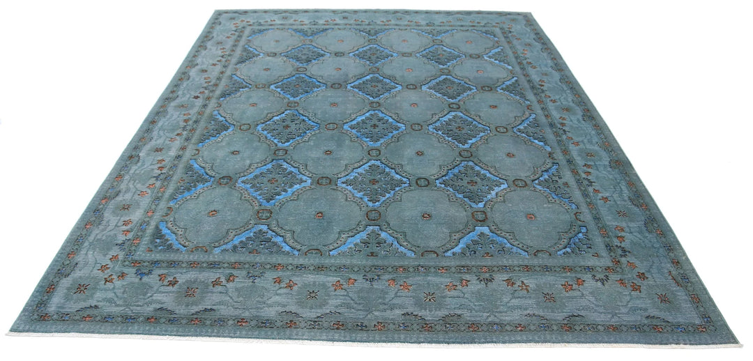 Afghan Oriental Rug 7' 11" x 9' 7" Hand-Knotted | No. AT59254