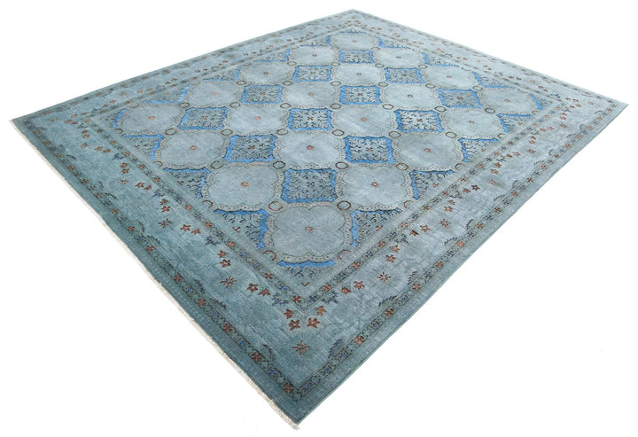 Afghan Oriental Rug 7' 11" x 9' 7" Hand-Knotted | No. AT59254
