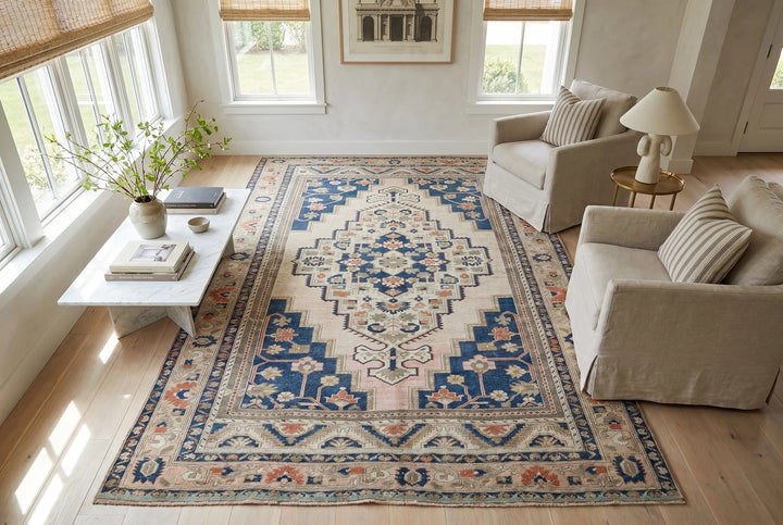 Turkish Vintage Rug 6' 4" x 10' 10" Hand-Knotted | No. AT59263