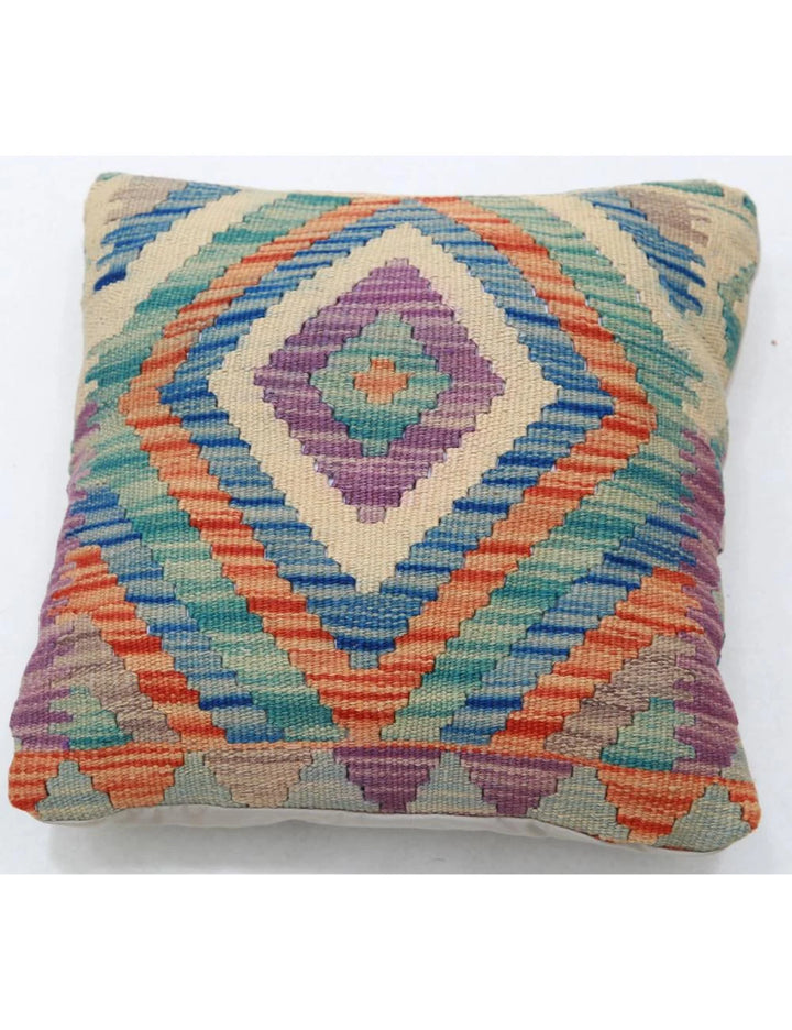 Multicolor Afghan Tribal Rug Flat-weave | No. AT59347