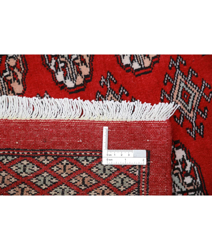Pakistani Bokhara Rug 5' 10" x 8' 6" Hand-Knotted | No. AT59488