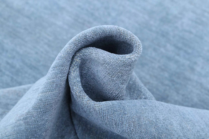 Blue Afghan Overdye Rug 6' 7" x 9' 10" Hand-Knotted | No. AT59499