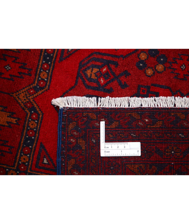Afghan Beljik Rug 4' 10" x 6' 6" Hand-Knotted | No. AT59618