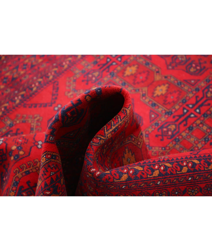Afghan Beljik Rug 4' 10" x 6' 6" Hand-Knotted | No. AT59618