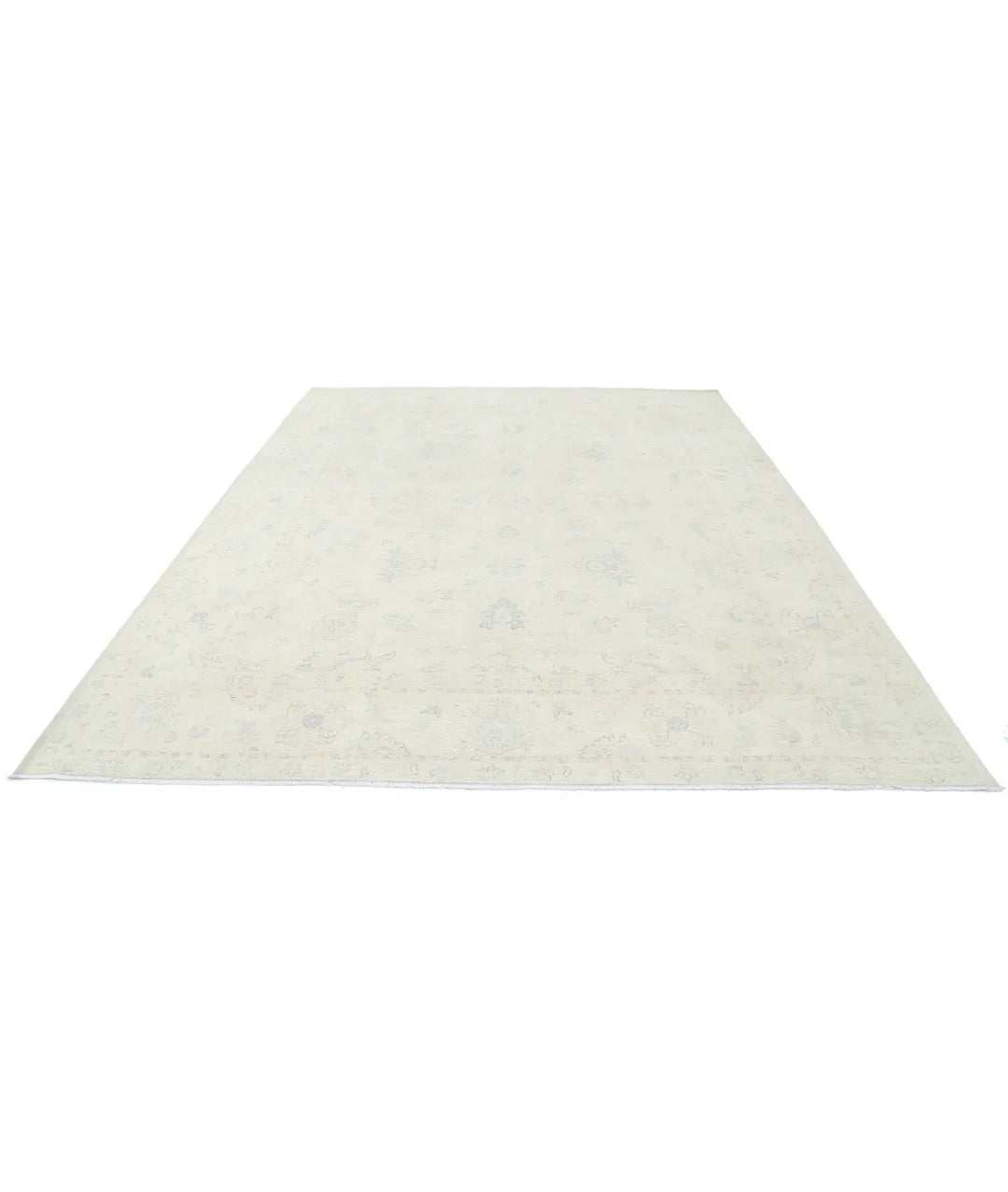 Ivory Afghan Serenity Rug 8' 11" x 11' 4" Hand-Knotted | No. AT59660