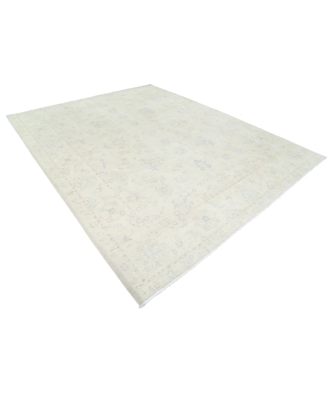 Ivory Afghan Serenity Rug 8' 11" x 11' 4" Hand-Knotted | No. AT59660