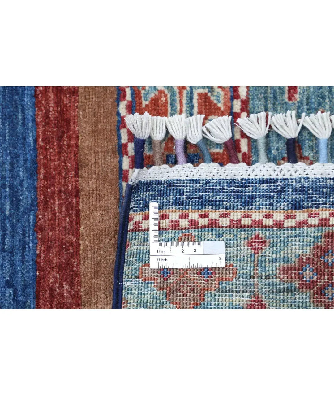 Afghan Khurjeen Rug 5' 0" x 6' 6" Hand-Knotted | No. AT59664