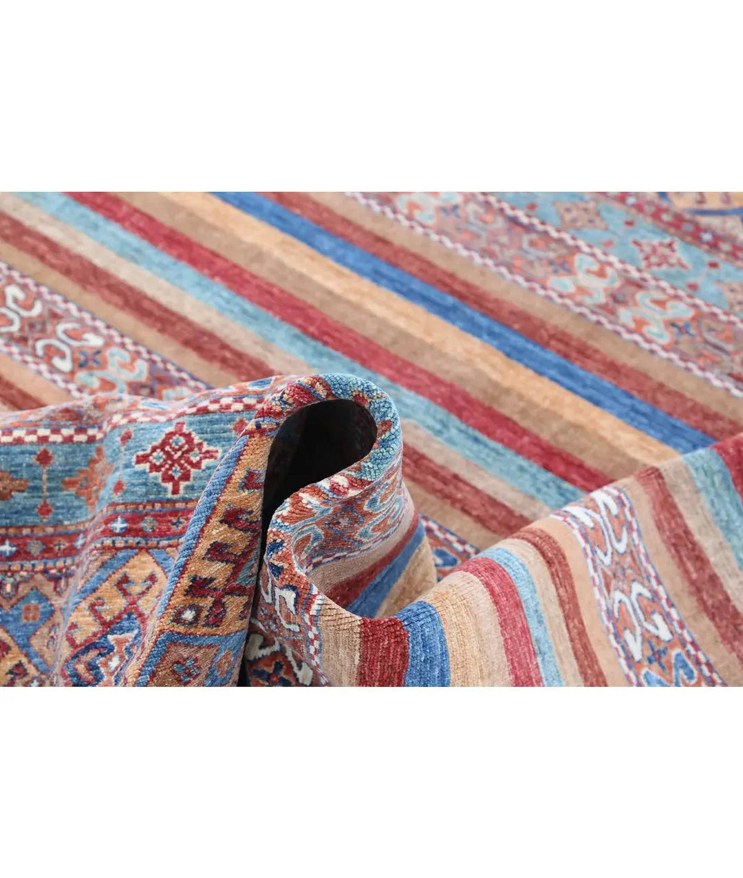 Afghan Khurjeen Rug 5' 0" x 6' 6" Hand-Knotted | No. AT59664