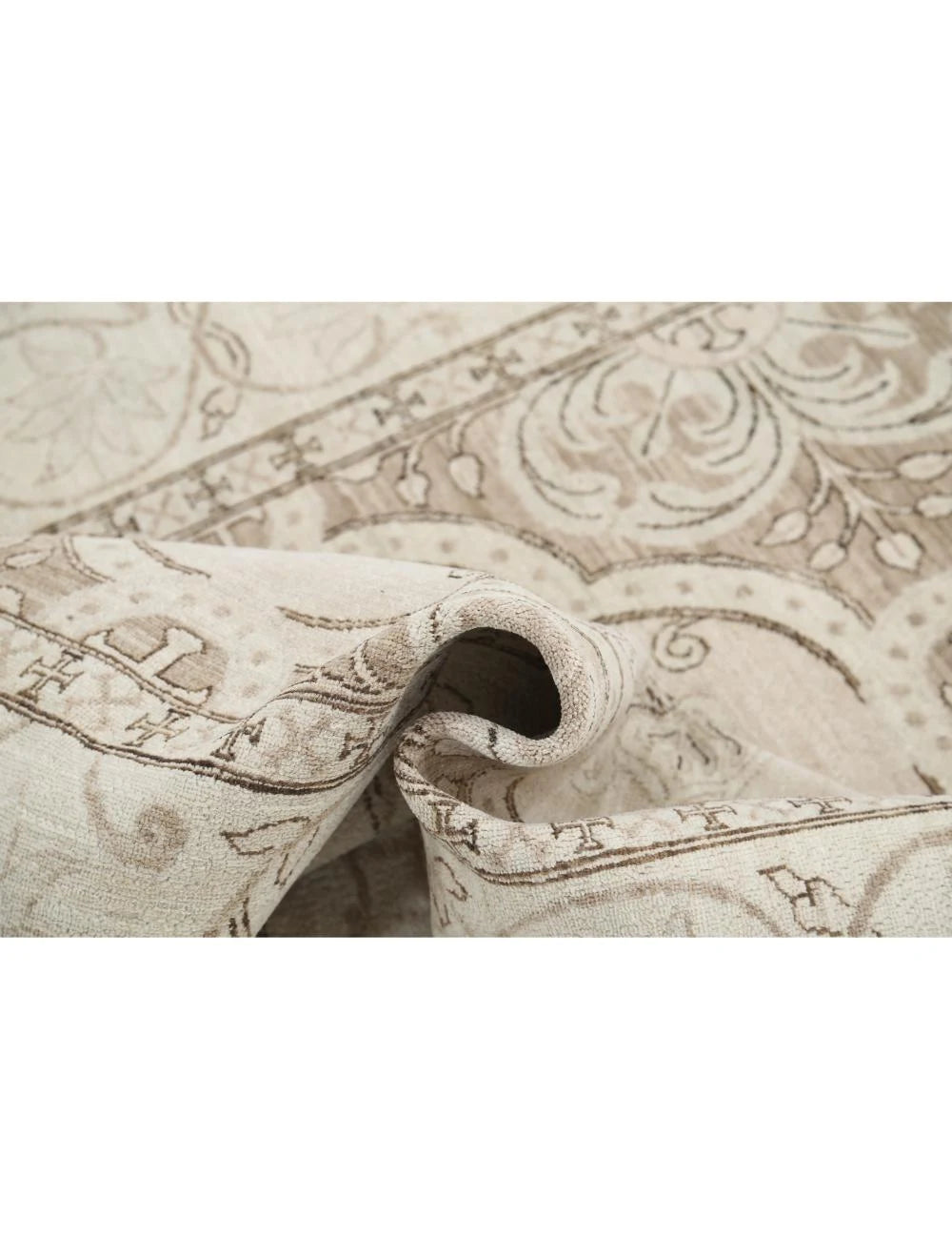 Afghan Tabriz Rug 5' 3" x 10' 3" Hand-Knotted | No. AT59685