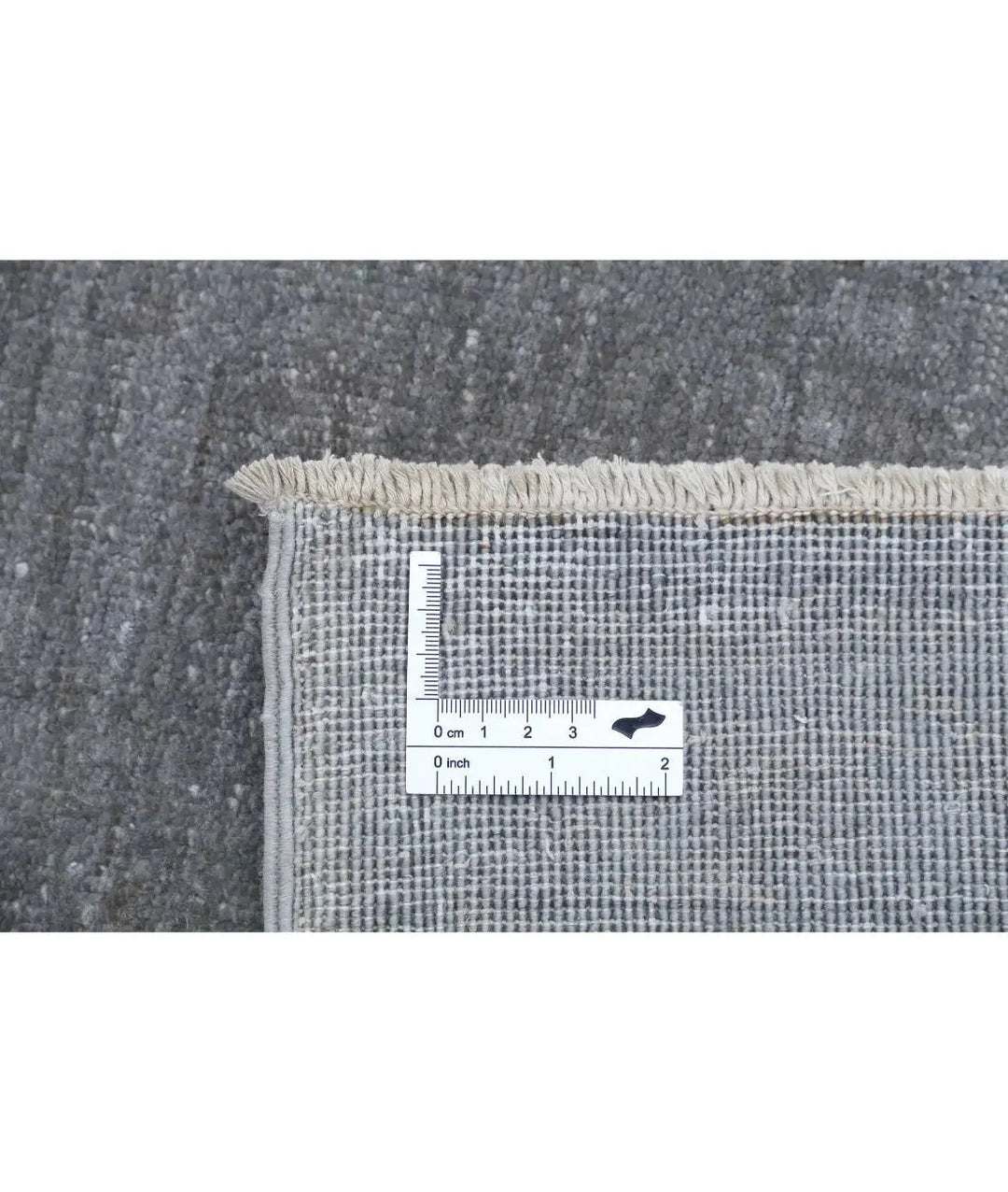Grey Afghan Overdye Rug 2' 7" x 4' 0" Hand-Knotted | No. AT597321