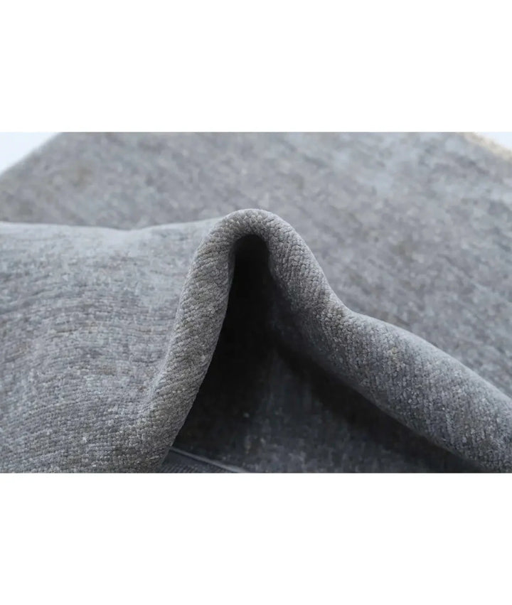 Grey Afghan Overdye Rug 2' 7" x 4' 0" Hand-Knotted | No. AT597321