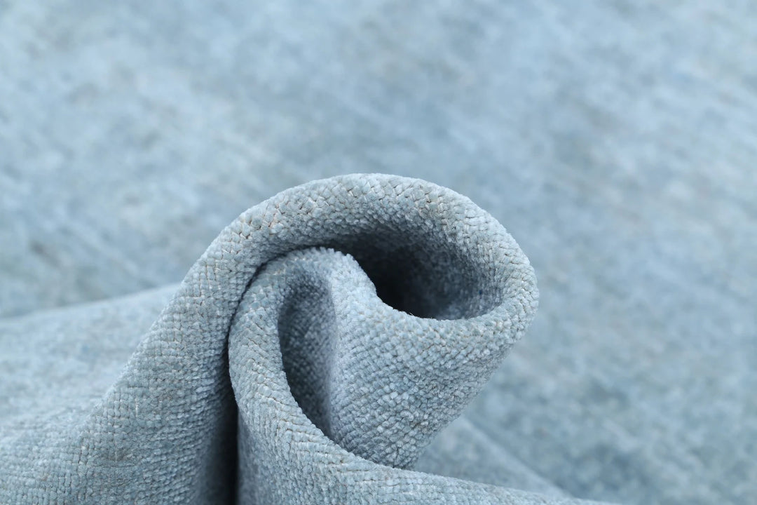 Blue Afghan Overdye Rug 7' 11" x 9' 8" Hand-Knotted | No. AT59743