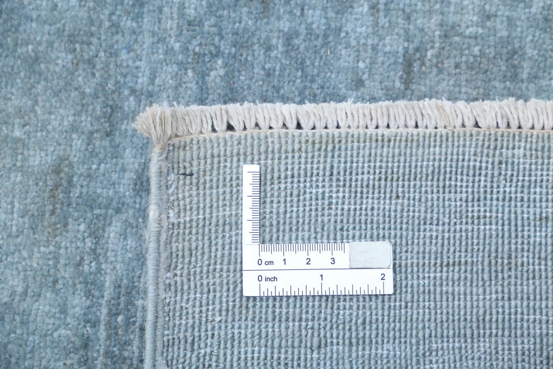Blue Afghan Overdye Rug 7' 11" x 9' 8" Hand-Knotted | No. AT59743