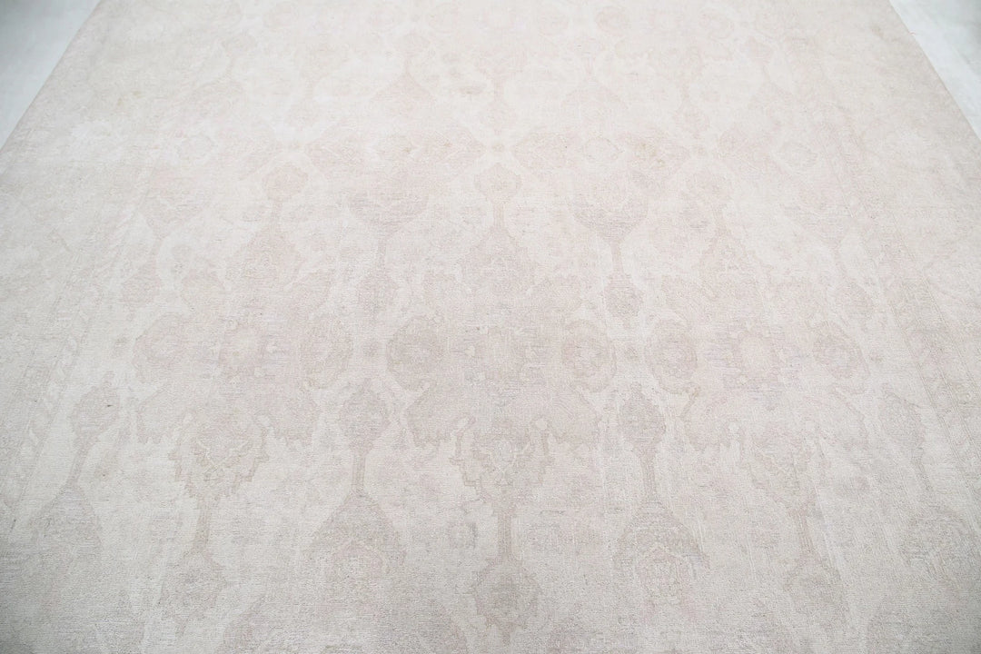 Afghan Tabriz Rug 8' 8" x 12' 3" Hand-Knotted | No. AT59763