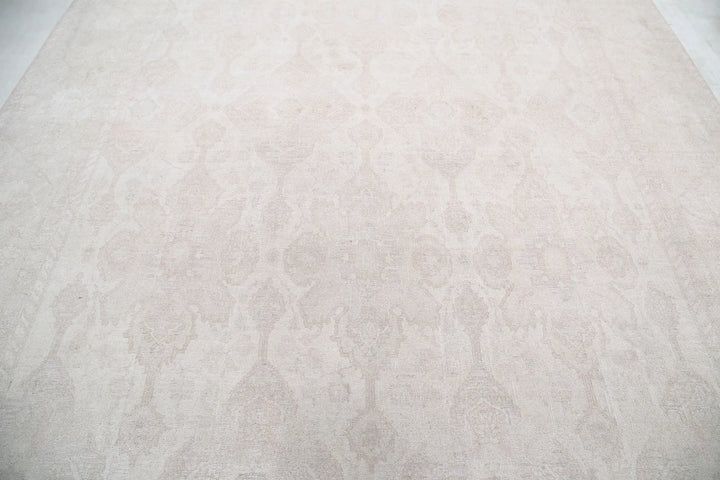 Afghan Tabriz Rug 8' 8" x 12' 3" Hand-Knotted | No. AT59763